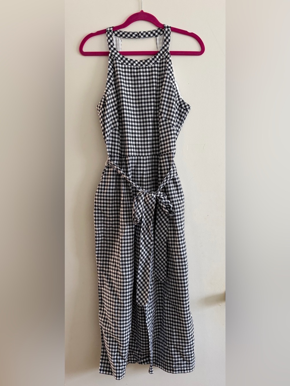 1901 gingham jumpsuit size 12